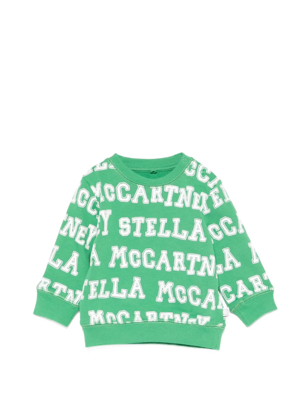 Stella McCartney Kids crew-neck sweatshirt - Verde