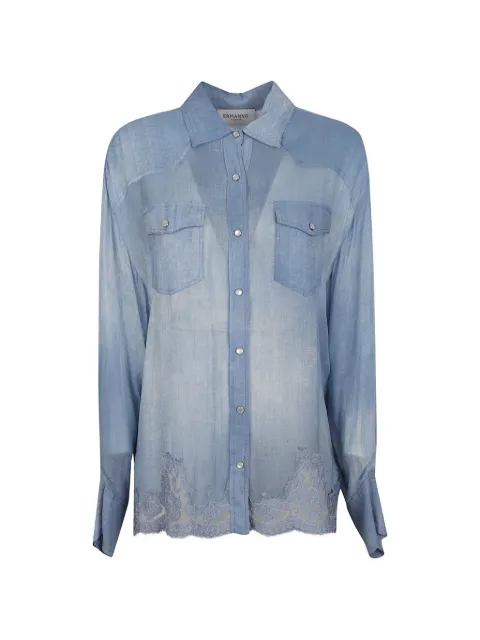 Ermanno Scervino lace-trim shirt