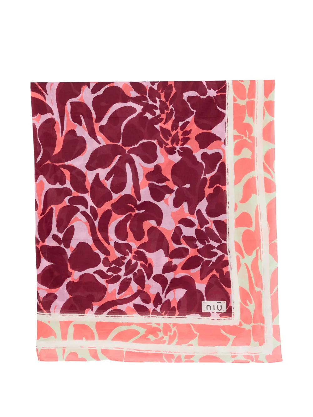 Niu Foulard a fiori - Rosa