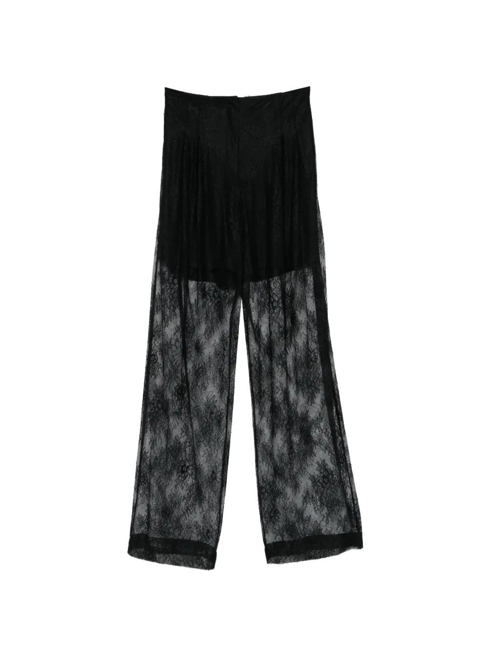 Alberta Ferretti Pantaloni in pizzo - Nero