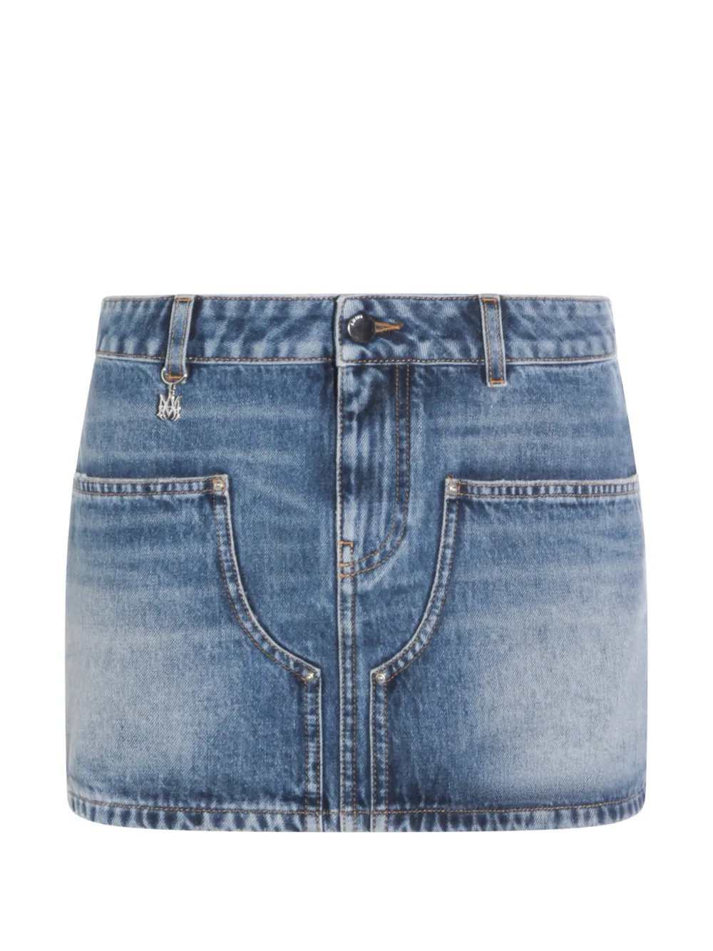 AMIRI charm-detail mini skirt - Blu