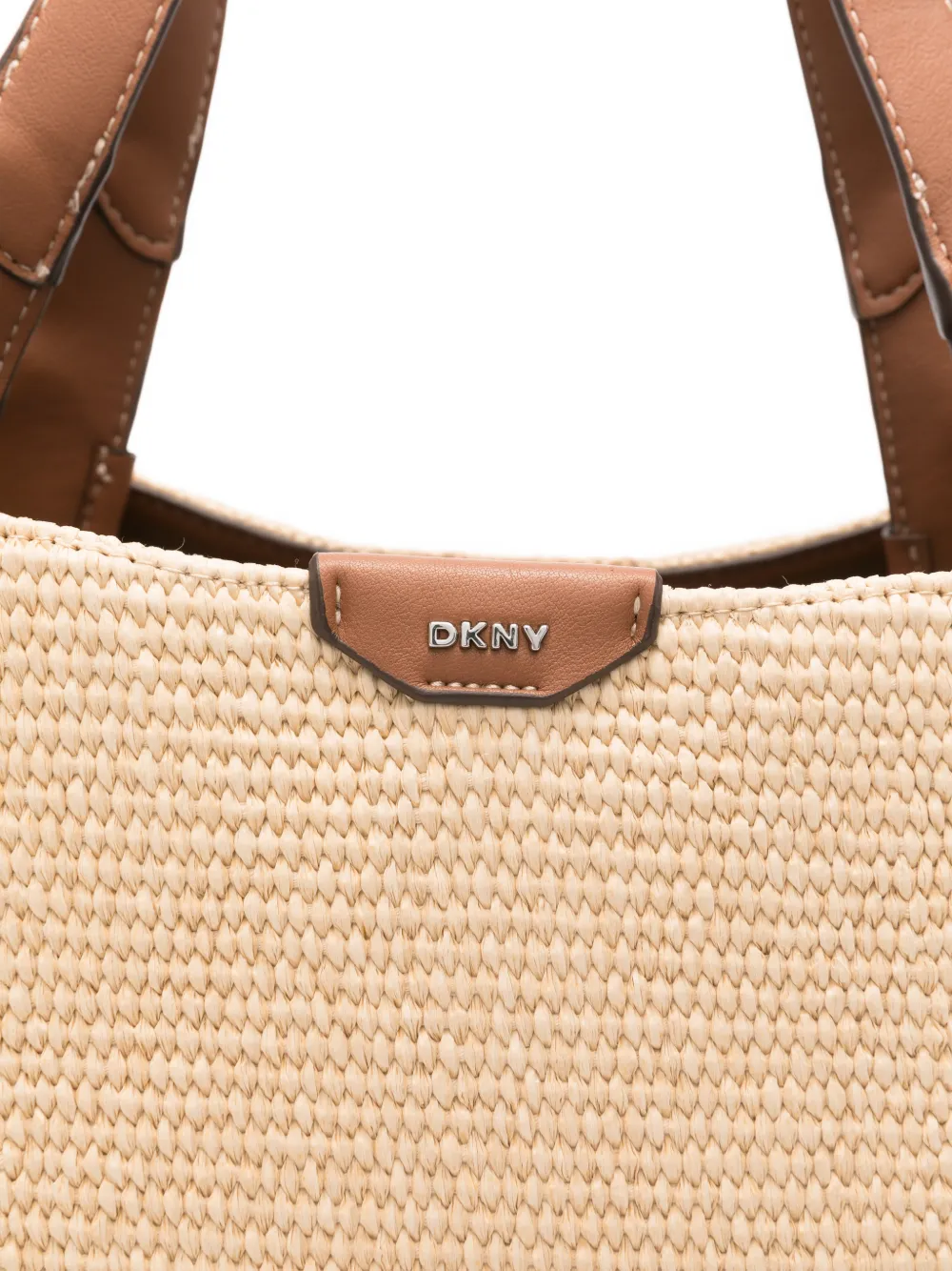 DKNY Willa geweven shopper Beige