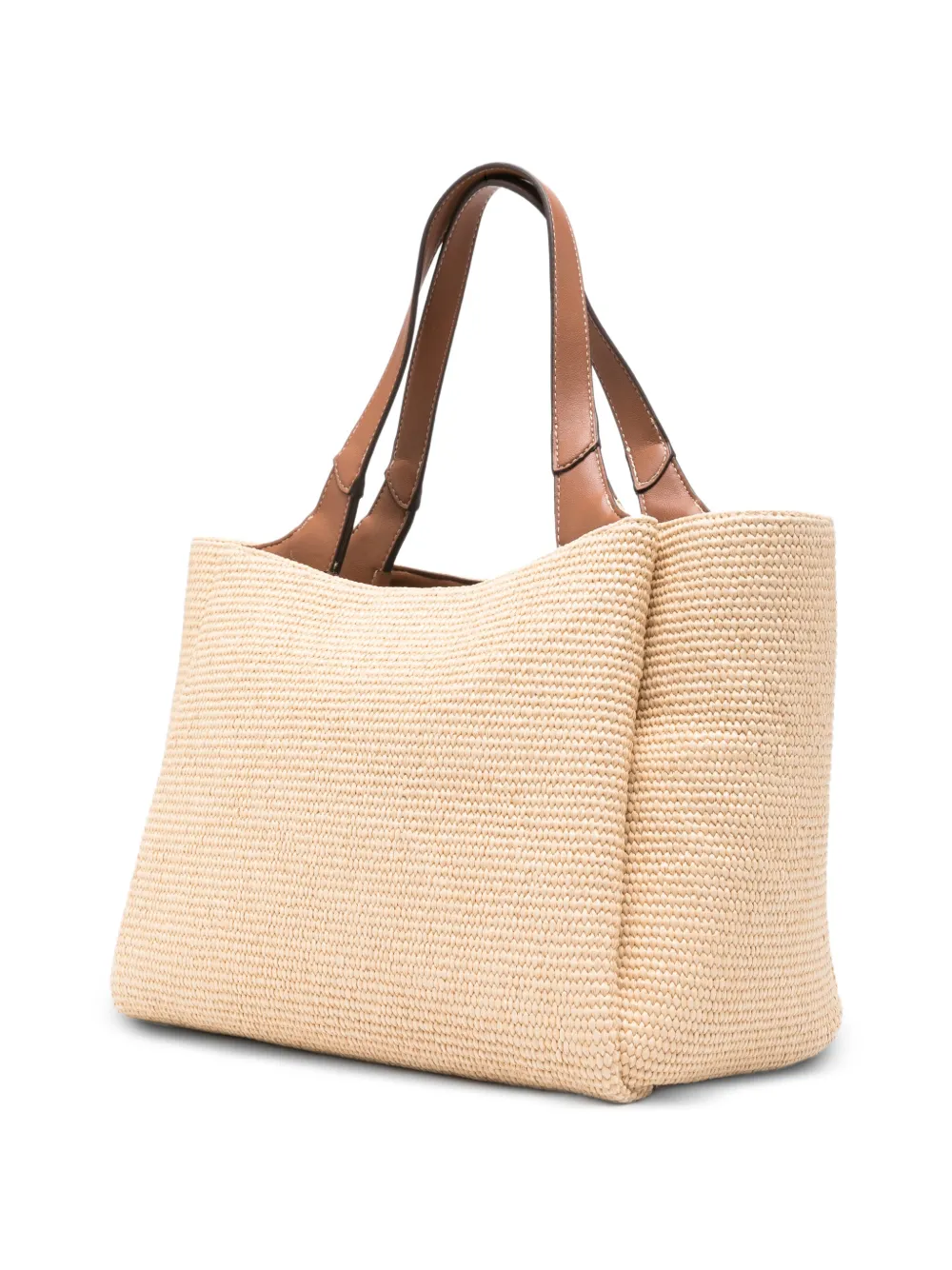 DKNY Willa geweven shopper Beige