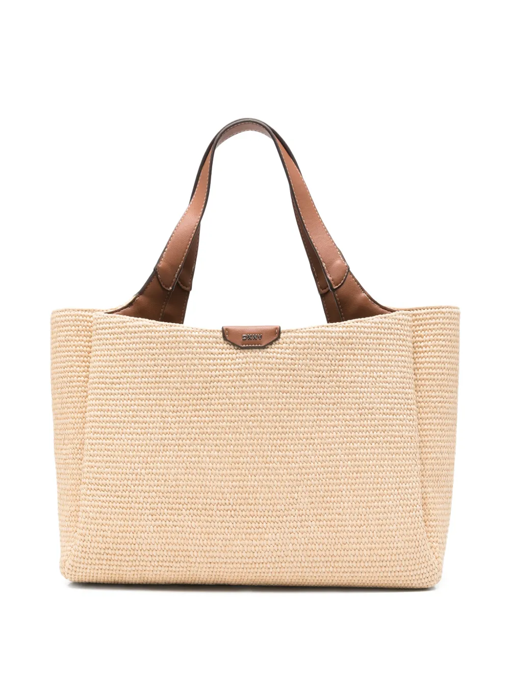 DKNY Willa woven tote bag - Toni neutri