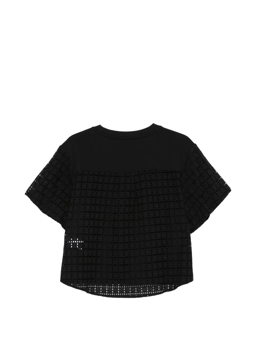 DKNY T-shirt met open mouwen Zwart