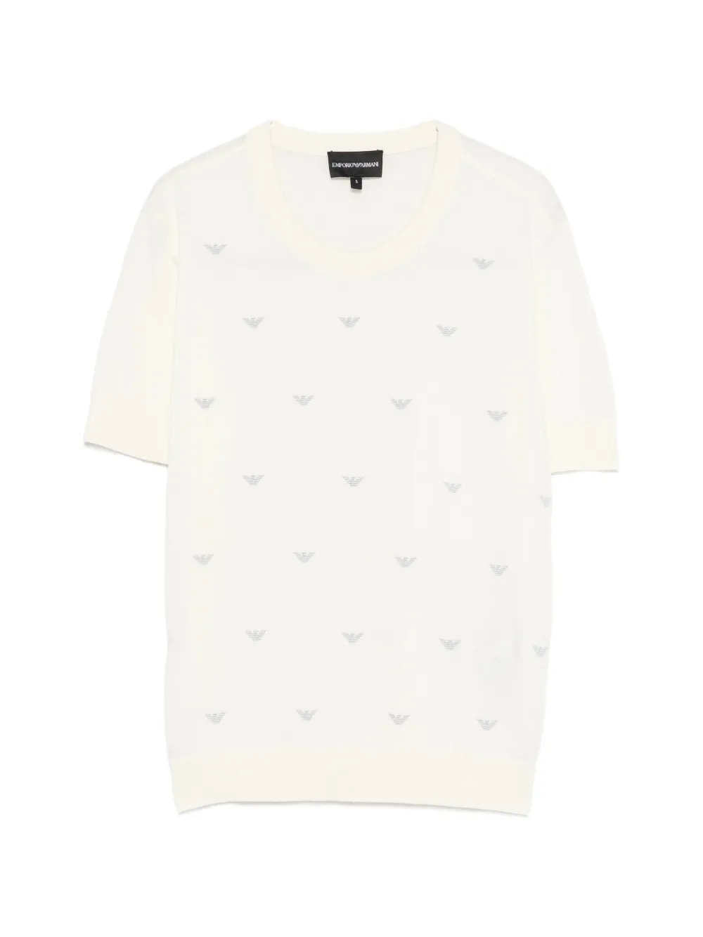 Emporio Armani T-shirt a fantasia - Bianco