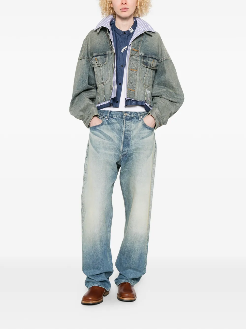  Maison Mihara Yasuhiro Buttoned Jacket - Blue 