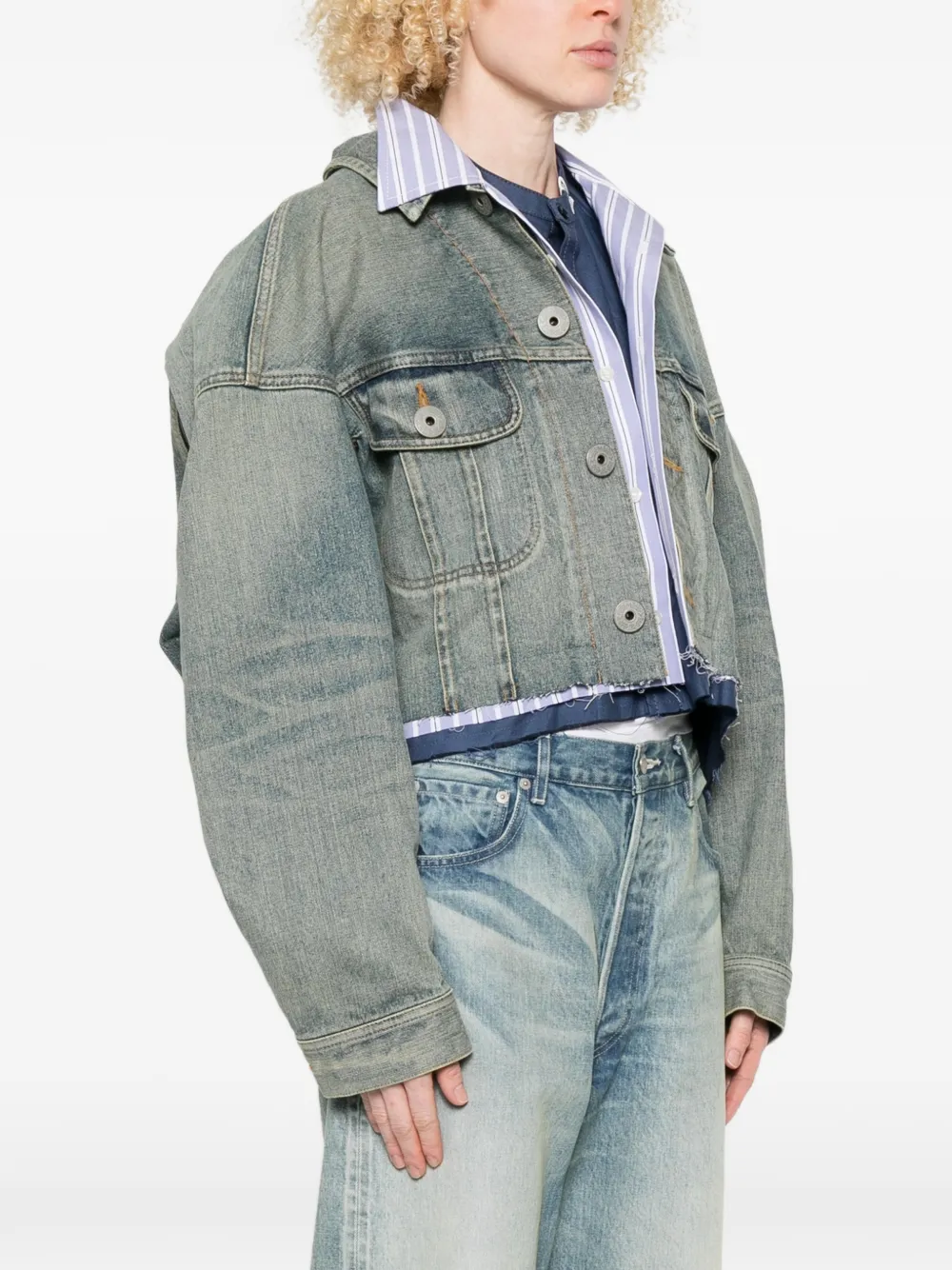  Maison Mihara Yasuhiro Buttoned Jacket - Blue 