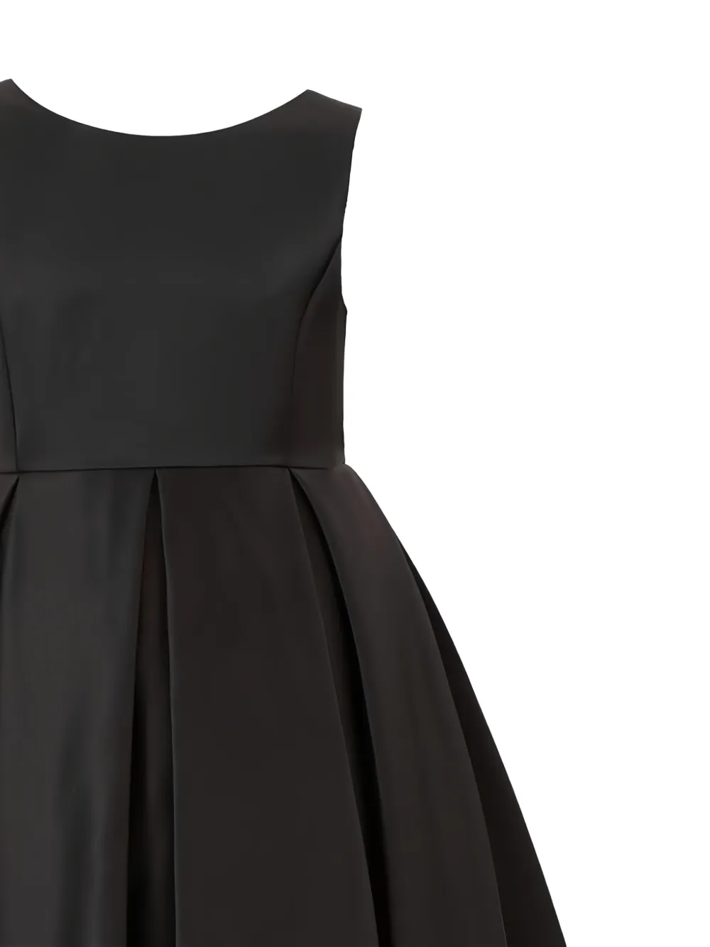 Tulleen Jurk met strikdetail Zwart