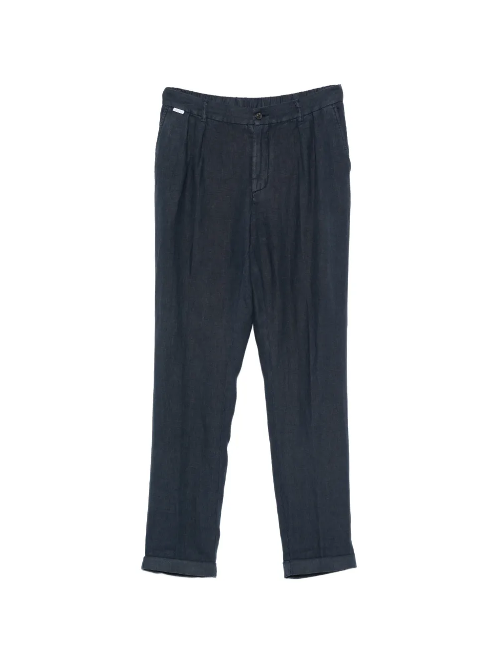 04651 / A TRIP IN A BAG linen trousers - Blu