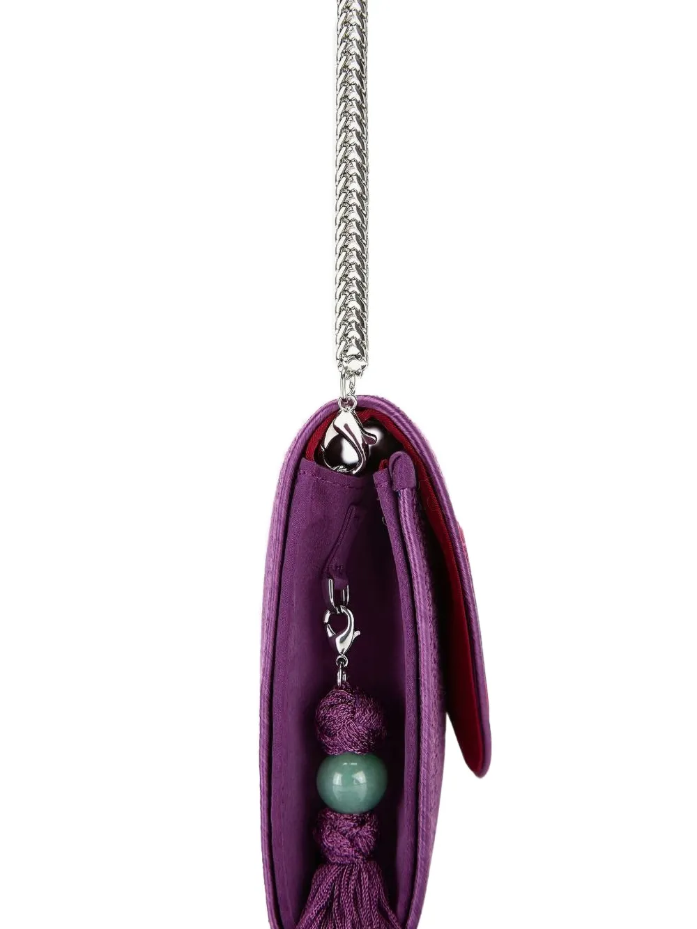  Shanghai Tang Tang Infinity Chinese-knot Clutch Bag - Purple 