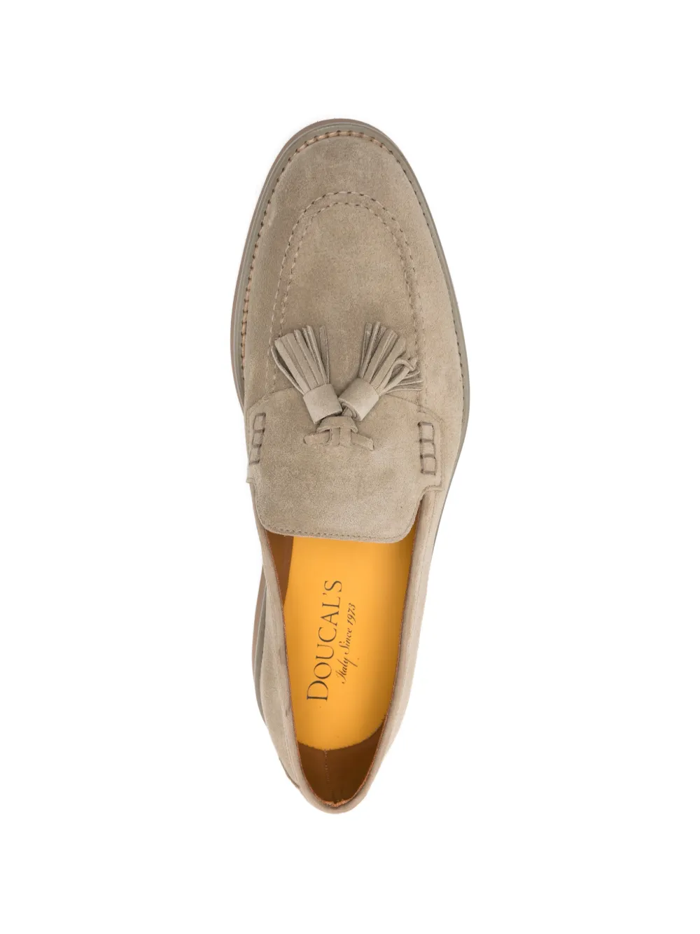 Doucal's tassel suede loafers Grijs