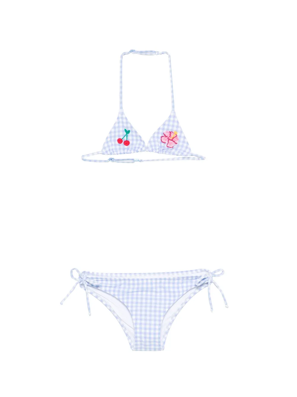 MC2 Saint Barth Kids Holly cherry floral bikini - Blu