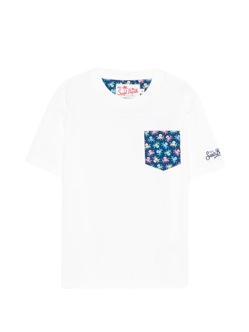 MC2 Saint Barth Kids Kea pocket-print T-shirt - Bianco