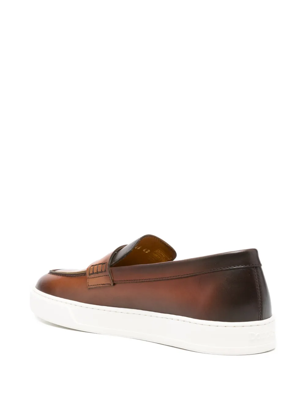 Doucal's Leren loafers met vlakken Bruin