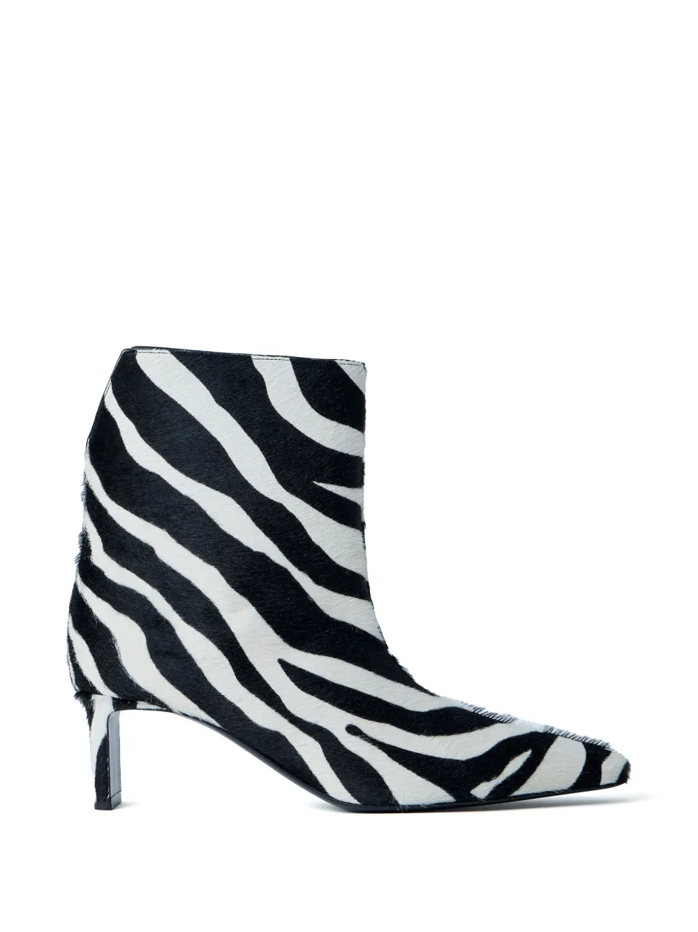 KHAITE animal print pointed toe boots Zwart