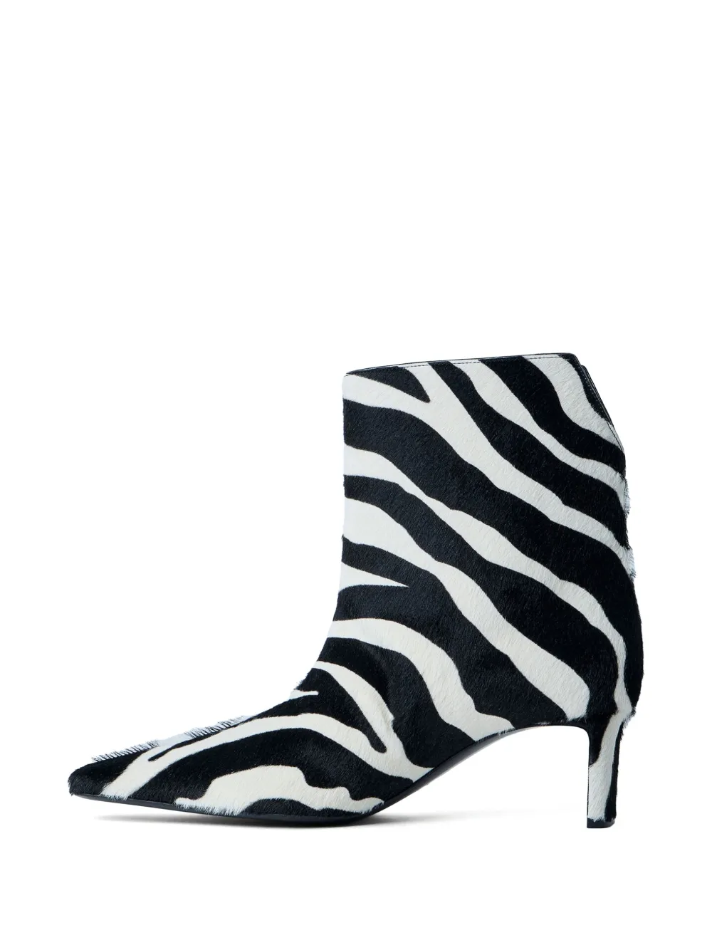 KHAITE animal print pointed toe boots Zwart