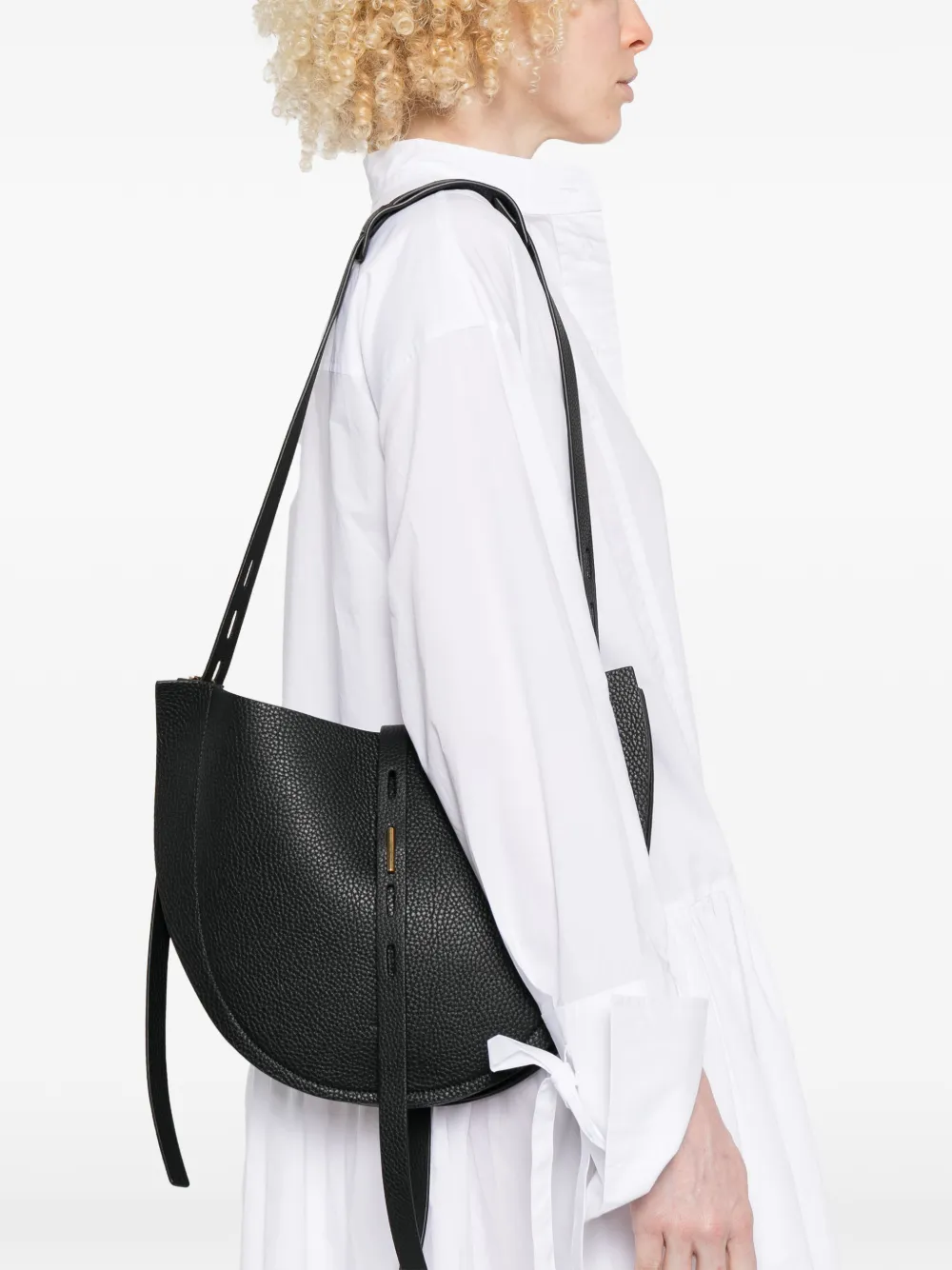  Minobossi Lizzie Textured Shoulder Bag - Black 