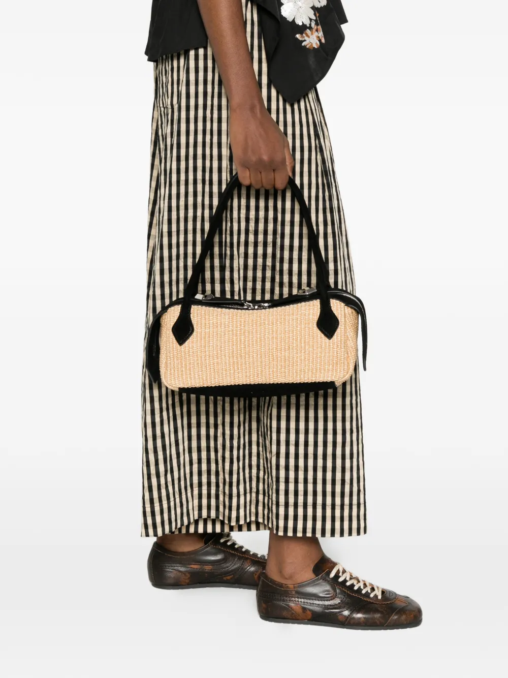  Minobossi Small Anna Woven Shoulder Bag - Neutrals 