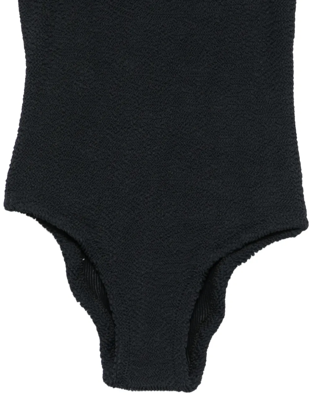  Mc2 Saint Barth Kids Cara Textured Swimsuit - Black 