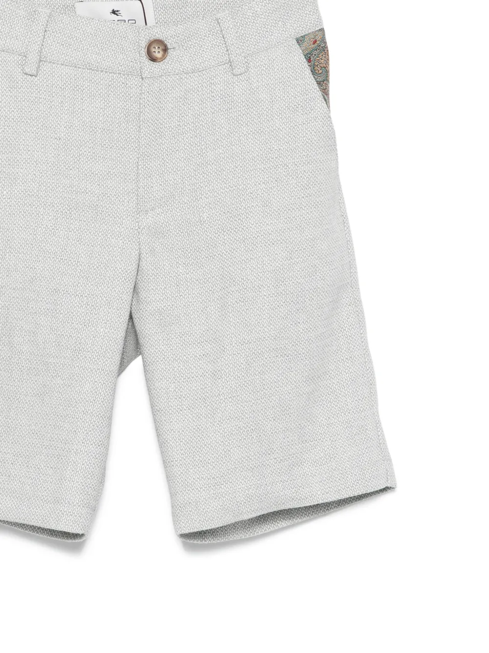 ETRO KIDS Shorts met paisley-print Grijs