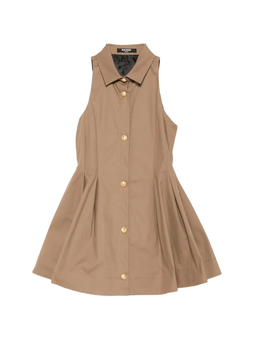 Balmain Kids buttoned dress - Marrone