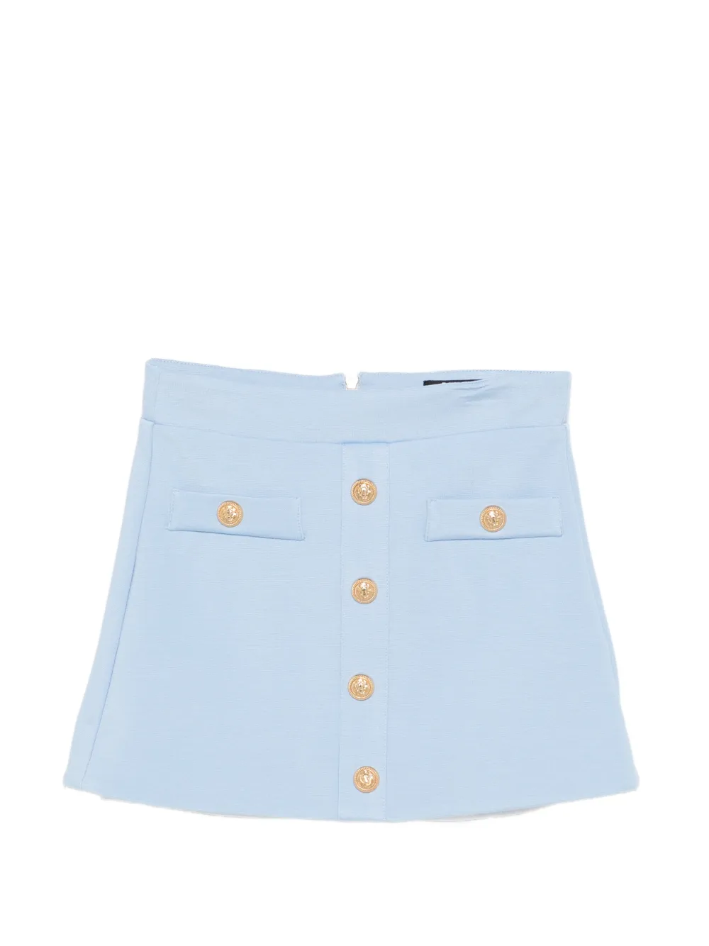 Balmain Kids button pocket mini skirt - Blu