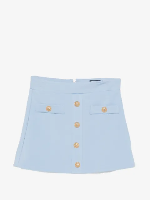 Balmain Kids button pocket mini skirt