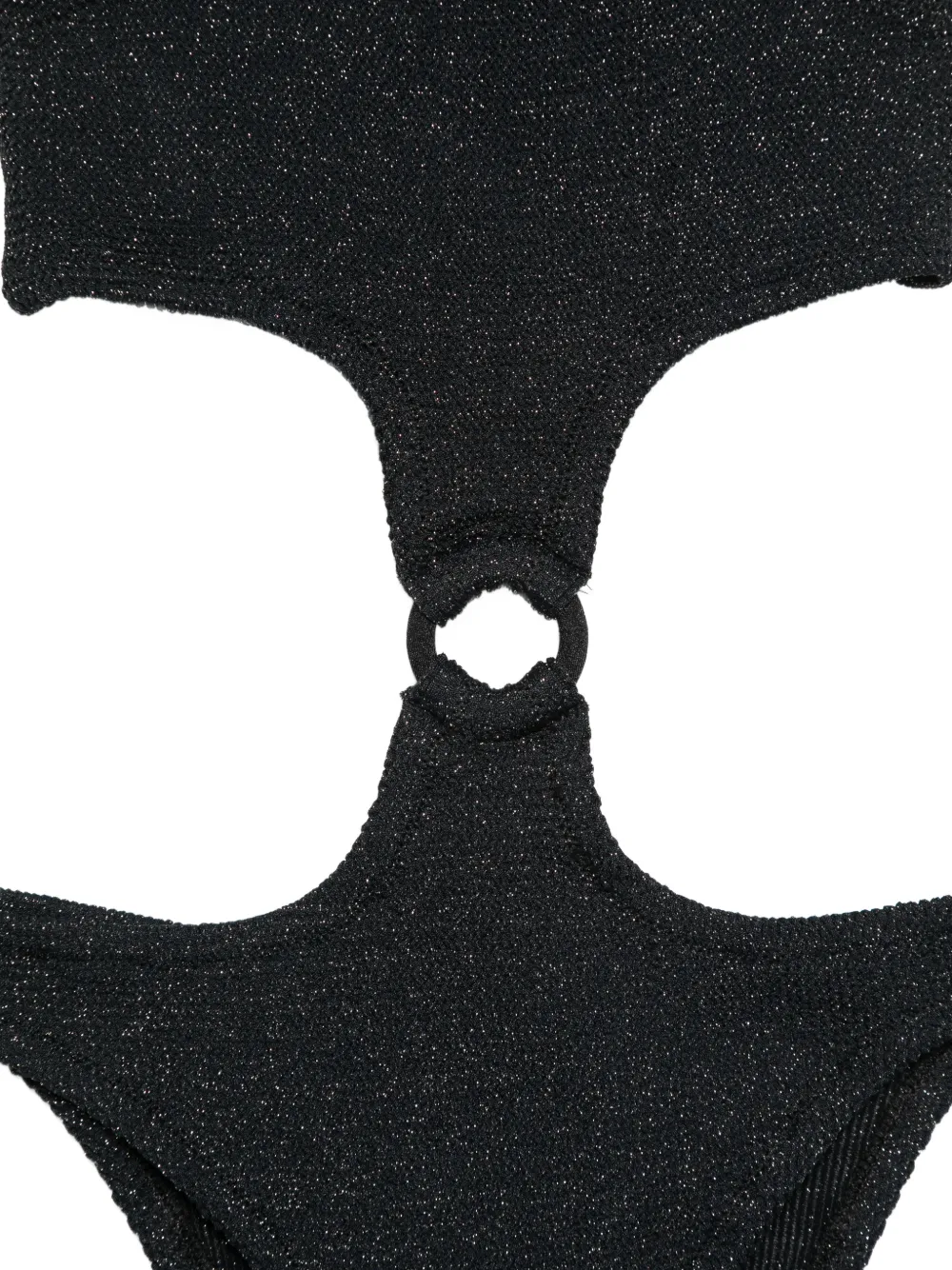  Mc2 Saint Barth Kids Laurel Cutout Ring Swimsuit - Black 