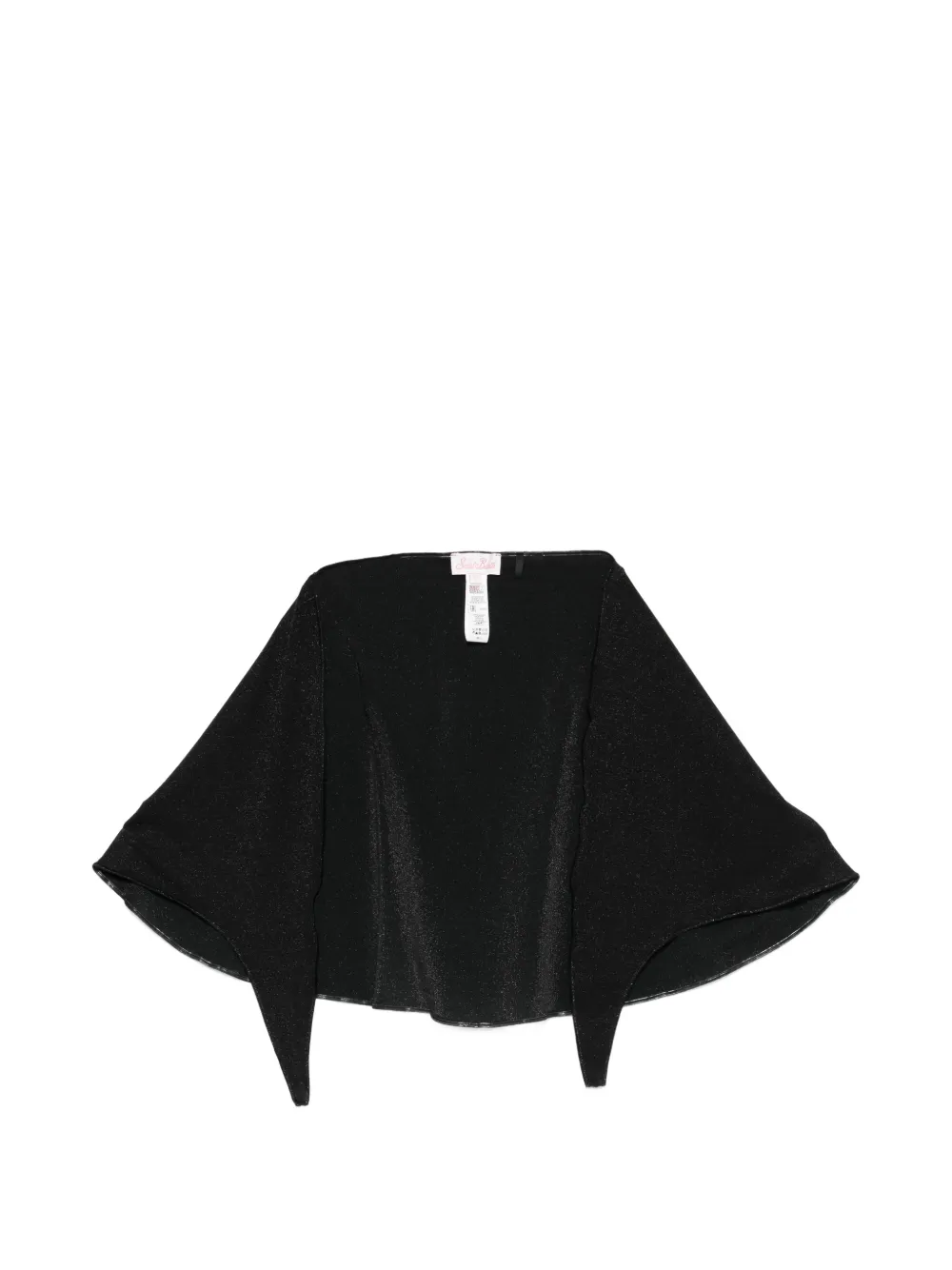 MC2 Saint Barth Kids Sery cape sleeve skirt - Nero