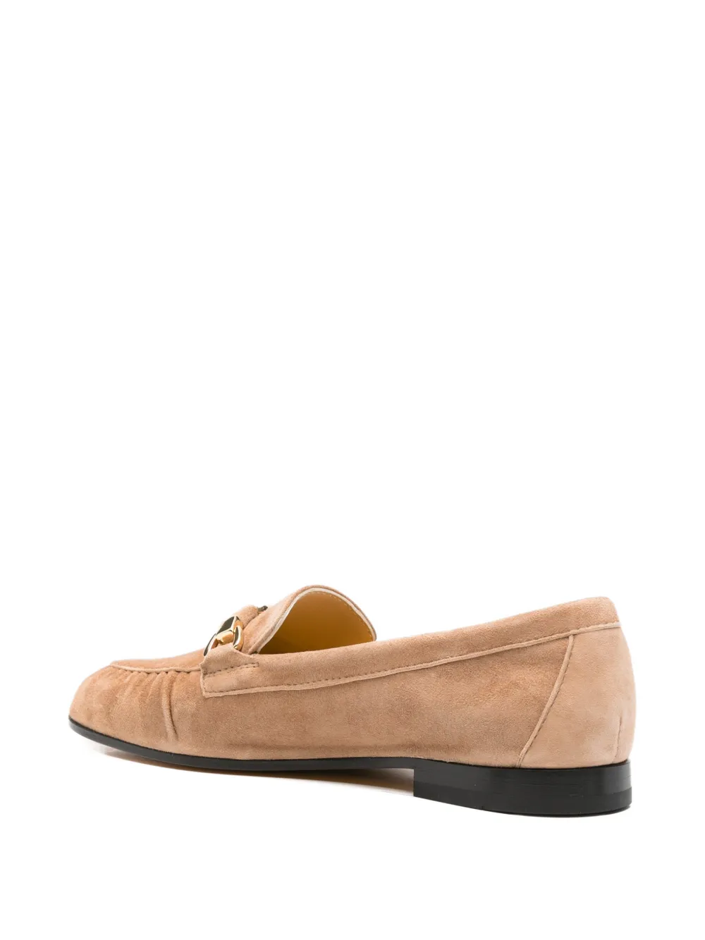Doucal's suede hardware loafers Beige