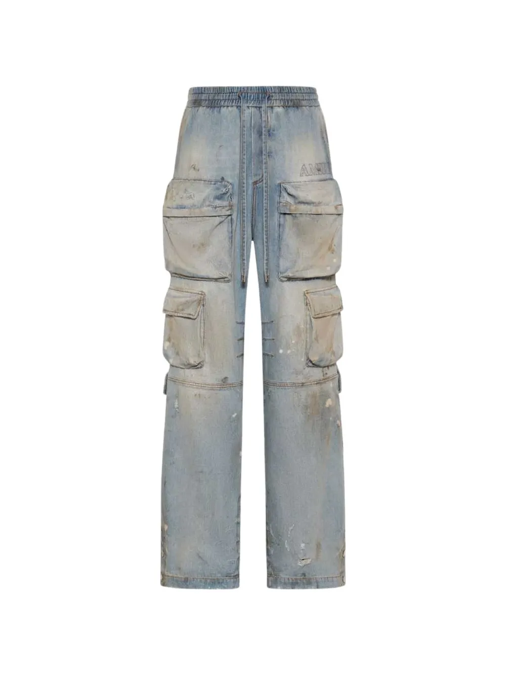 AMIRI cargo-pockets drawstring jeans - Blu