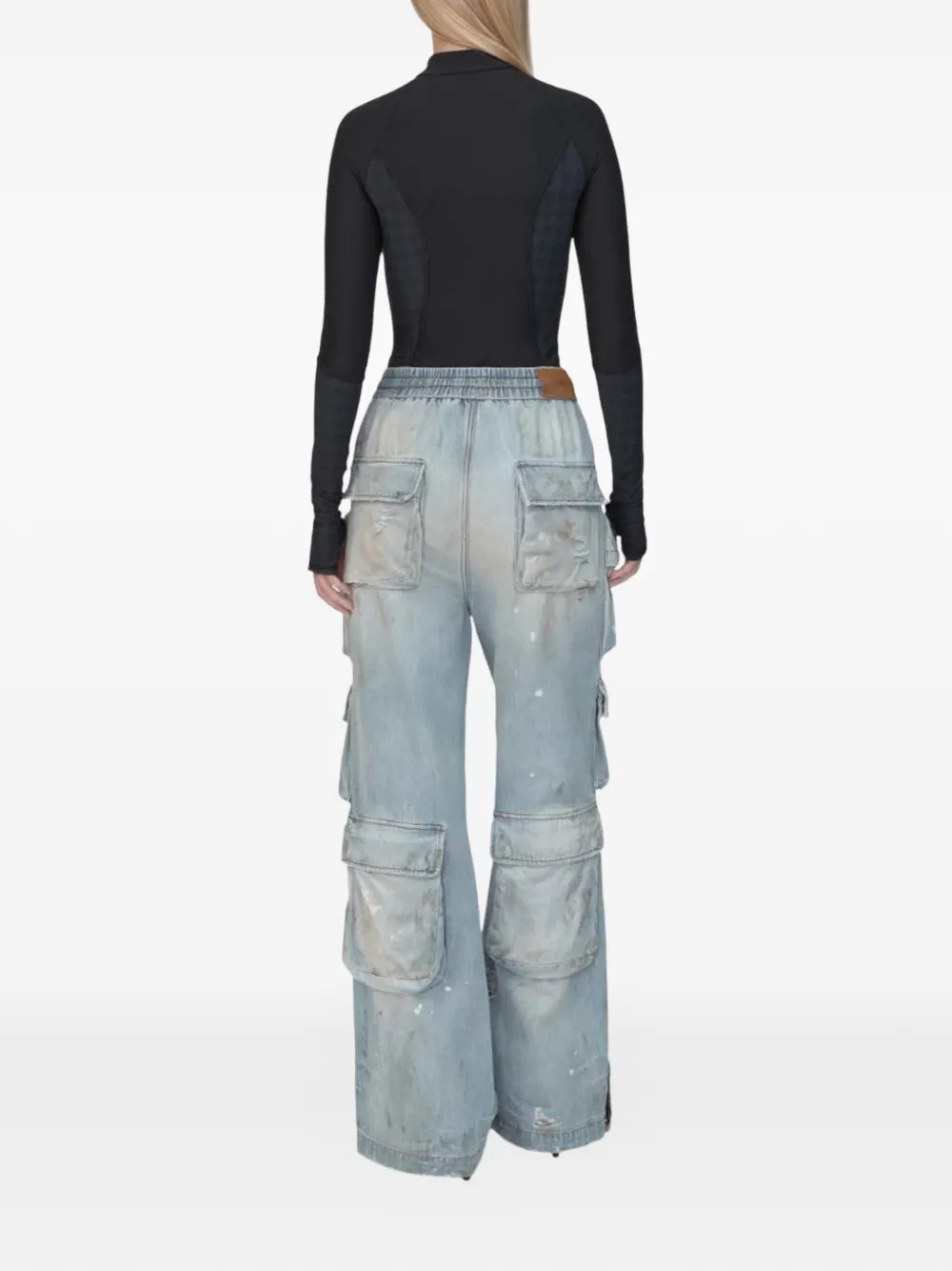  Amiri Cargo-pockets Drawstring Jeans - Blue 