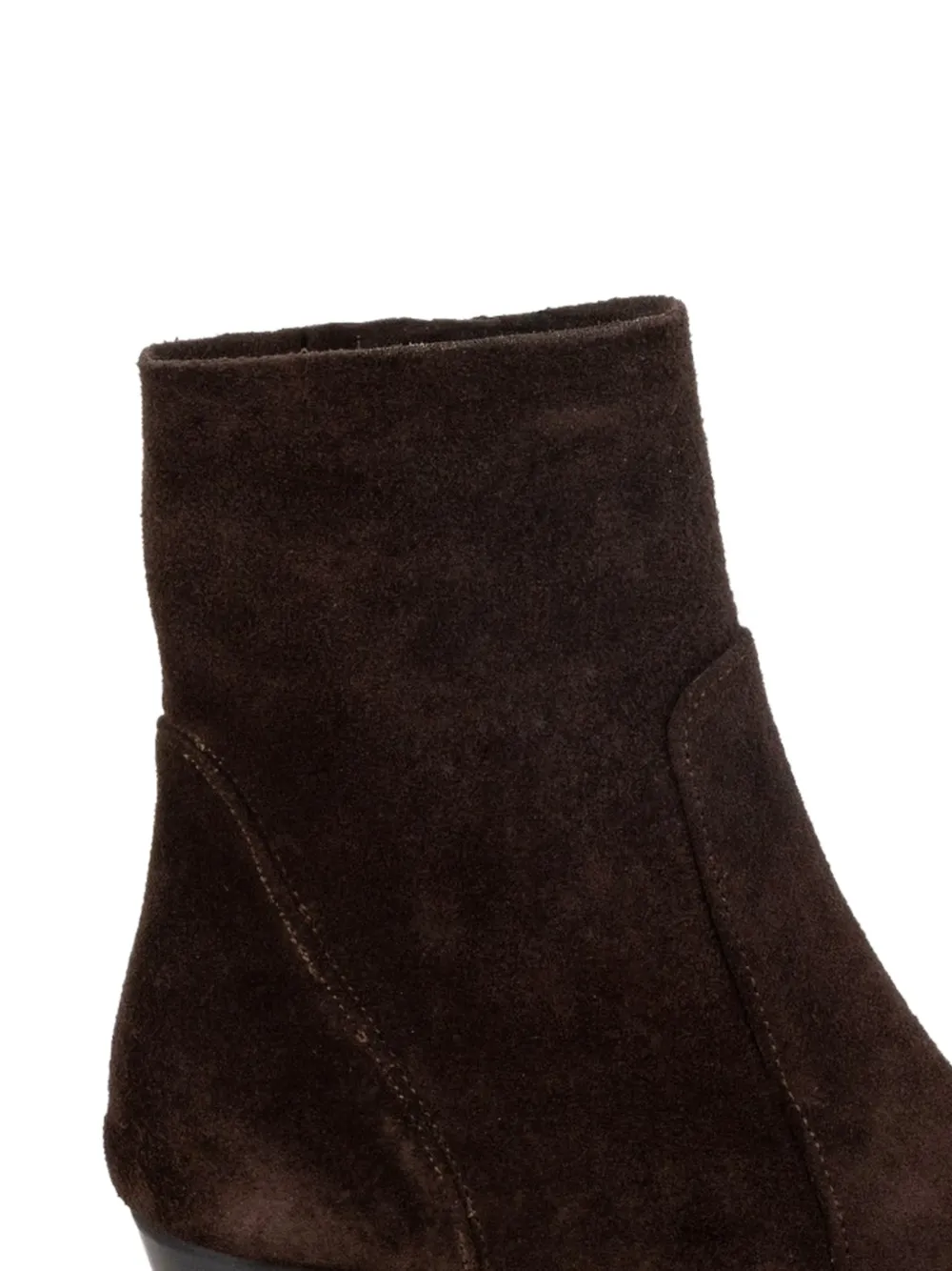  Imma Pointed Suede Boots - Brown 