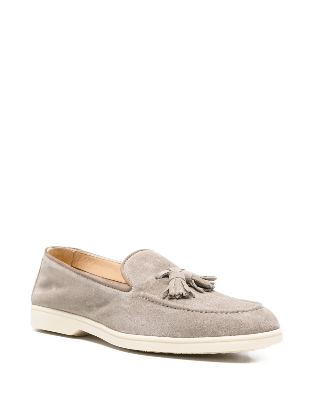 Doucal's tassel suede loafers Grijs