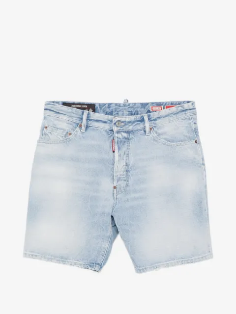 DSQUARED2 light diagonale wash marine shorts
