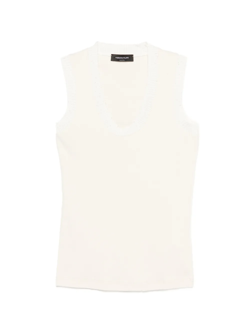 Fabiana Filippi round-neck top - Toni neutri