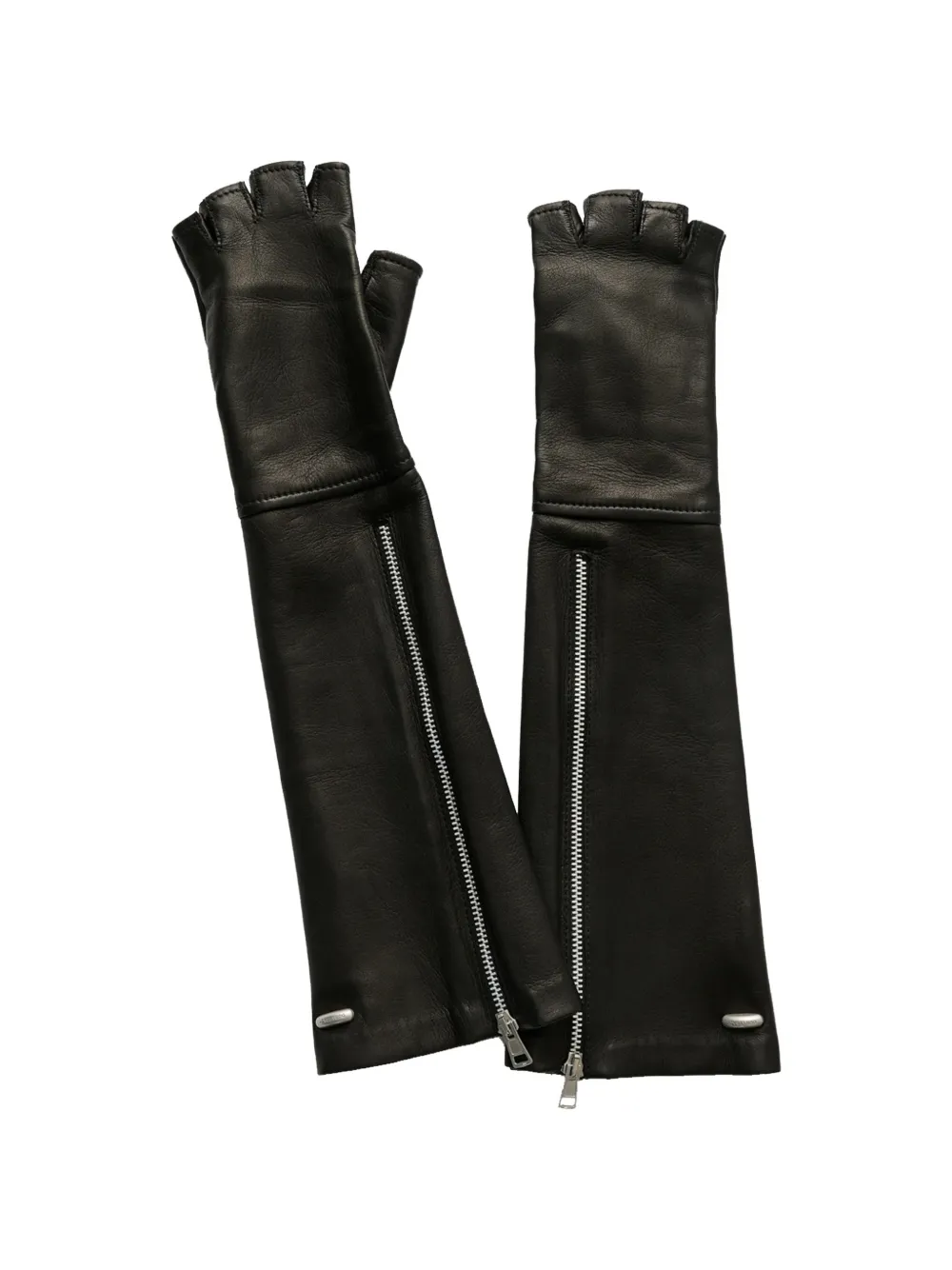 OUR LEGACY zip-fastening fingerless gloves - Nero