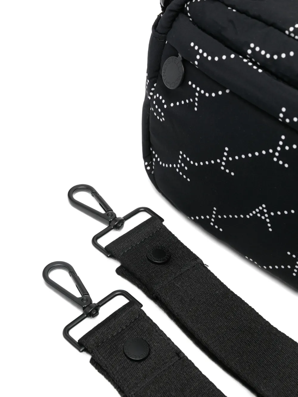 Stella McCartney Kids Diaper crossbodytas met stippen Zwart