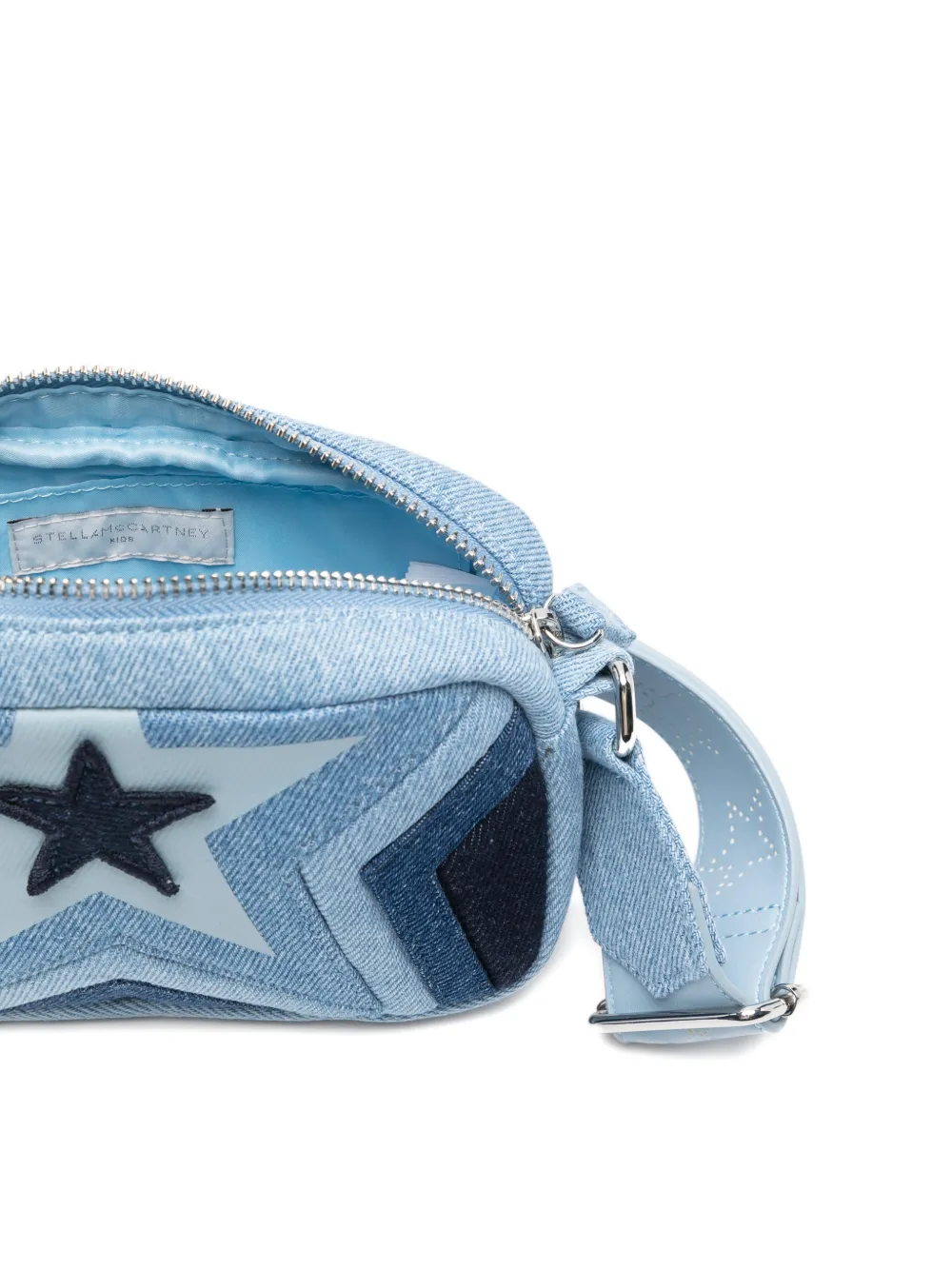 Stella McCartney Kids Schoudertas met ster-applicatie Blauw
