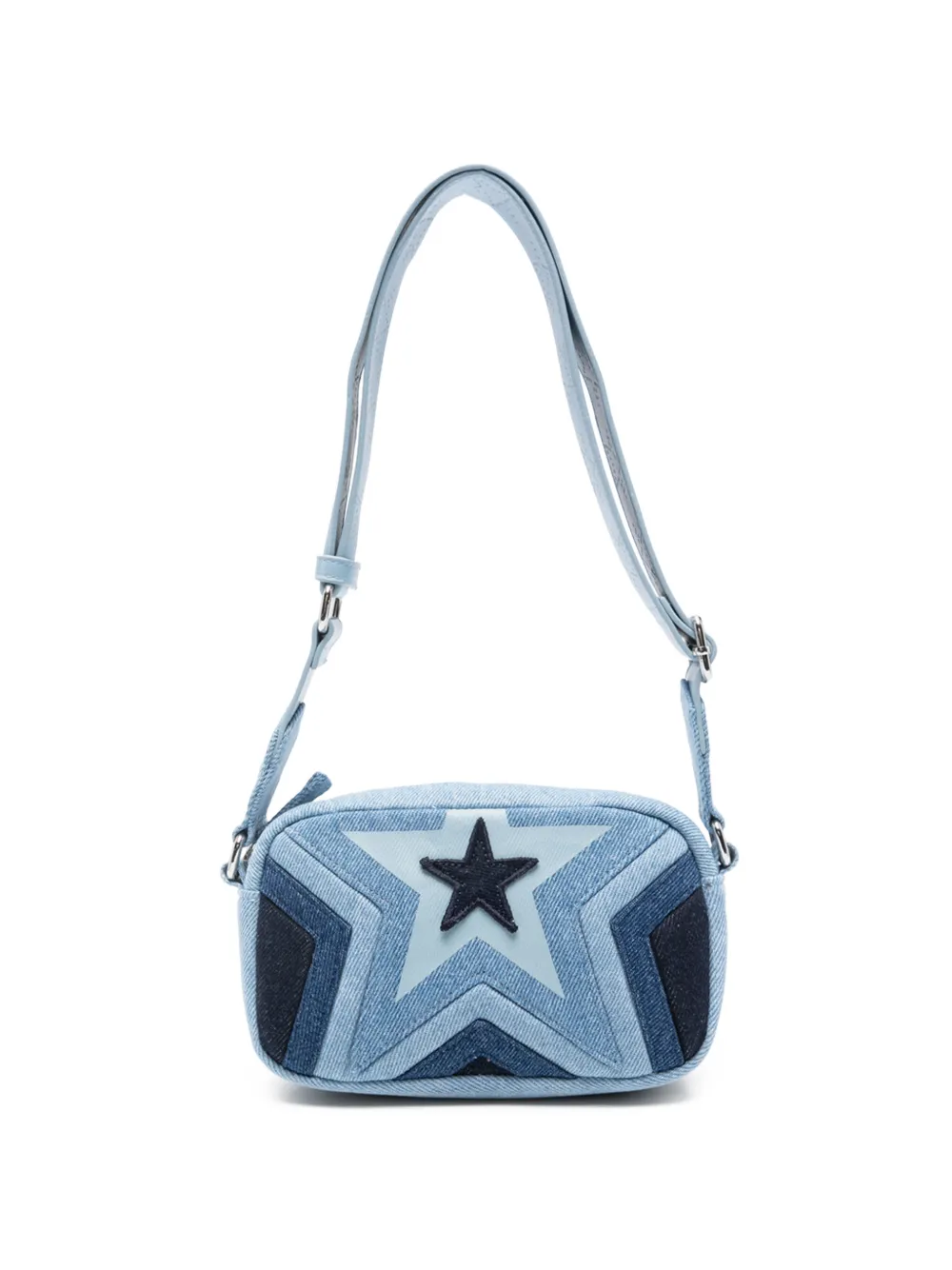 Stella McCartney Kids star-appliqué shoulder bag - Blu