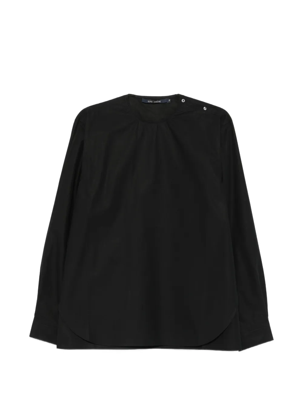 Sofie D'hoore button-shoulder long-sleeve blouse - Nero