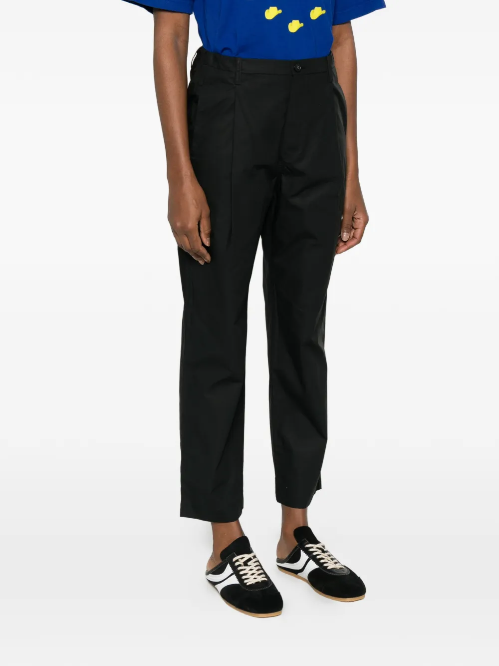  Sofie D'hoore Pleated Straight Trousers - Black 