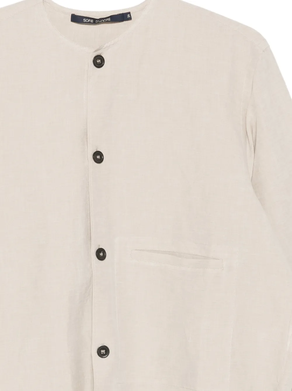  Sofie D'hoore Barna Button Pocket Shirt - Neutrals 