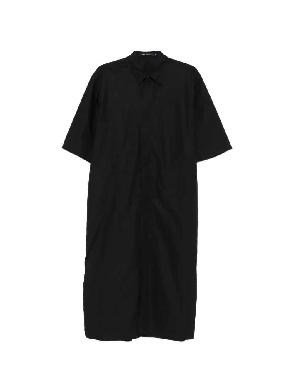 Sofie D'hoore short-sleeve shirt midi dress - Nero
