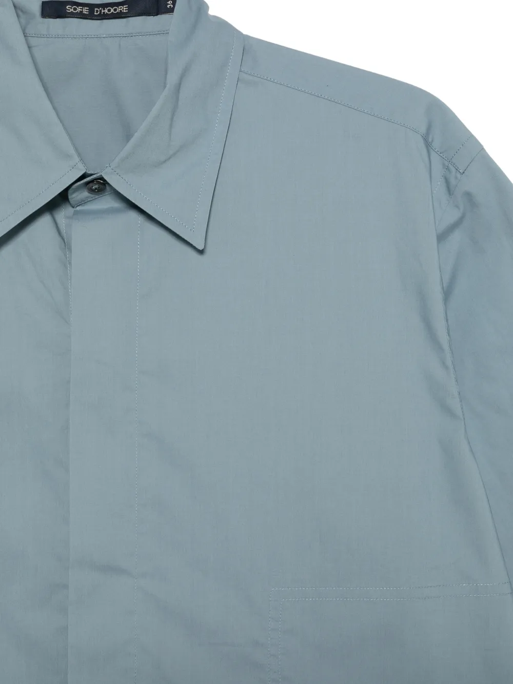  Sofie D'hoore Bodhi Round-hem Shirt - Blue 