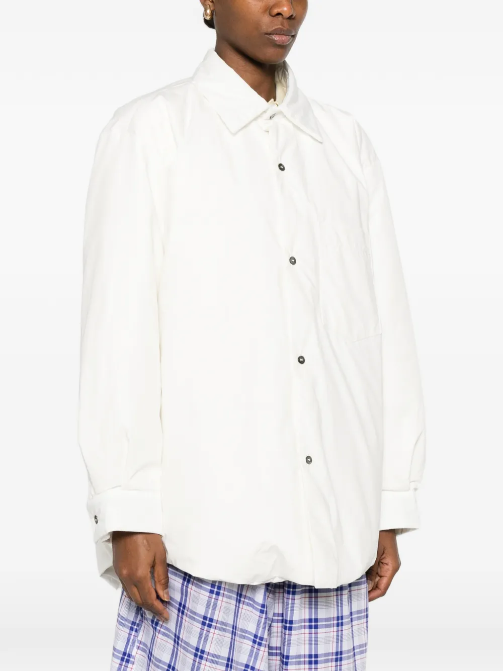  Sofie D'hoore Button Fastening Coat - White 