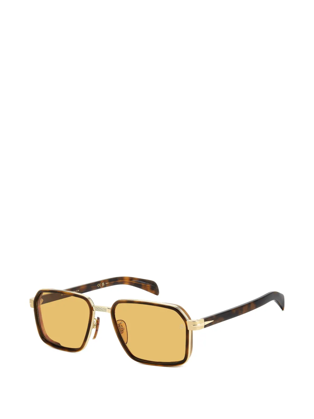  Eyewear By David Beckham Geometric-frame Sunglasses - Brown 