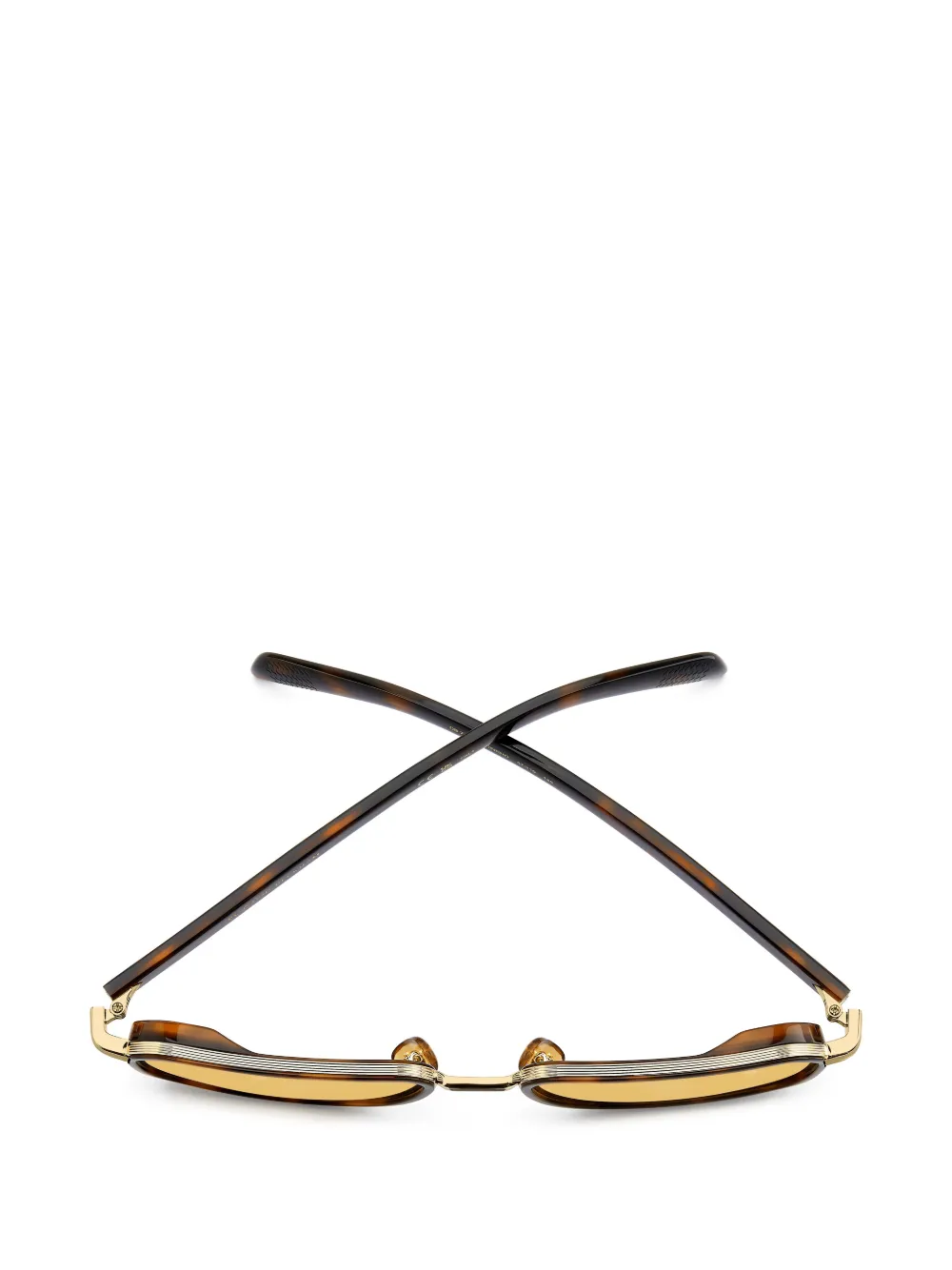 Eyewear by David Beckham Zonnebril met geometrisch montuur Bruin