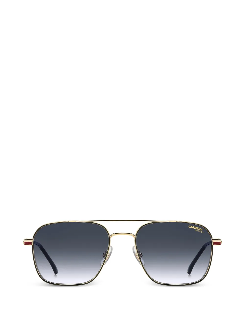 Carrera Occhiali da sole geometrici a righe - Oro